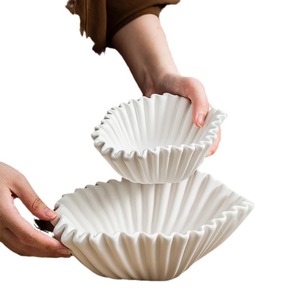 Ensaladera de Porcelana de Alta Gama, Estilo Europeo, para Hogar, Restaurante, Frutas, Dulces, Aperitivos, Decoración de Hotel, Apta para <span class=keywords><strong>Microondas</strong></span> - Product Image 5