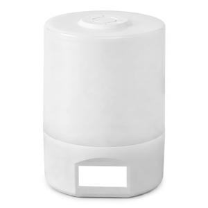 <b>LED</b> Touch Control Night <b>Light</b> Clock <b>Battery</b> Level Display Warm White USB Rechargeable 1200mA Bedroom Bedside Lamp - Product Image 1