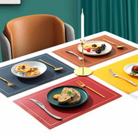 Napperon en PVC imprimé de style Ins avec logo personnalisé Napperons promotionnels pour table à manger