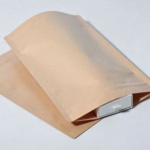 Bolsas de Papel Kraft Marrón con Cierre Hermético y Base Plana, de Alta Calidad y Durabilidad, con Logotipo Impreso, Aptas para Alimentos, 2025 - Product Image 2