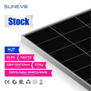 Panneaux solaires monocristallins de haute qualité 700 Watt 720W 750W 770W avec technologie HJT bifaciale pour l'approvisionnement en modules solaires industriels - Product Image 4