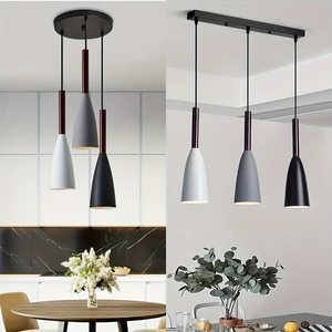 Moda moderna lampadari LED luci a sospensione elegante <span class=keywords><strong>paralume</strong></span> in ferro per l'installazione del soffitto per soggiorno camera da letto decorazione - Product Image 1