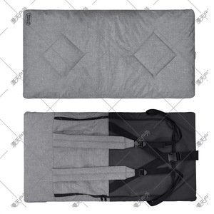 Mydays Outdoor Portable Camping Pillow Grey <b>Rectangular</b> Quilted Oxford Cloth <b>Cushion</b> For Outdoor Use - Product Image 3
