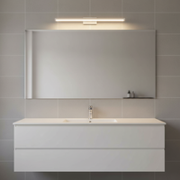 Ampoule LED S14 pour miroir, lampe linéaire givrée, éclairage de tube pour salle de bain, éclairage de meuble de maquillage
