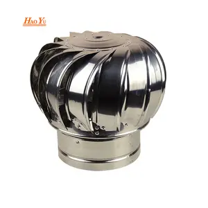 Stainless steel natural wind driven outdoor roof exhaust fan