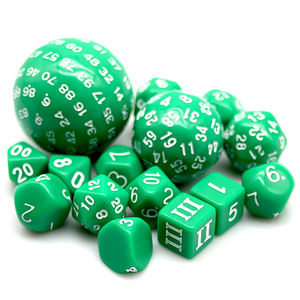 Juego de 15 Dados Poliedricos Acrílicos de Colores, de 3 y 100 Caras, Dados de Juego de Color Personalizado, Dados para Juegos de Calabozos y Dragones - Product Image 2