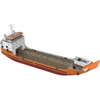 Grandsea 65m LCT Vessel Container Cargo Ship RORO Car Ferry Landing Craft Barge Ship for Sale