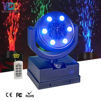 WEDOSTAGE Dj DMX512 Máquina de Burbujas con Cabeza Móvil LED RGBY de 90W con Batería para Escenarios, Fiestas, Bodas y KTV