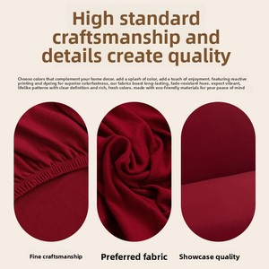 Cross-border High-elasticity Polyester Armless <strong>Sofa</strong> &amp; Bed Cover Fully <strong>Wrapping</strong> Dust-proof Foldable Home Use Plain Solid-color - Product Image 2