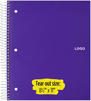 Cahier ligné personnalisé A5/A3/A4 Carnets à spirale lignés classiques Journal 8-1/2 "X 11" Journal ligné de collège 100 feuilles carnet de notes