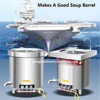 Chaudière électrique grande marmite ensemble d'ustensiles de cuisine en acier inoxydable seau d'isolation de soupe alimentaire commerciale 20L
