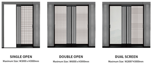 Moustiquaire de fenêtre à enroulement invisible pour hôtel moderne, <span class=keywords><strong>anti</strong></span>-moustiques, pare-soleil, amovible, facile à nettoyer, peu encombrante, en maille, utilisable - Product Image 4