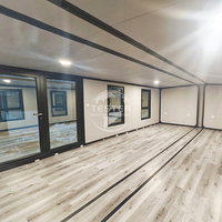 Conteneur habitable en acier extensible de haute qualité, 20 et 40 pieds, personnalisé, deux chambres, économe en énergie, étanche, pour bureau, bâtiment, centre commercial