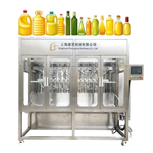 Brightwin china óleo comestível pesando enchimento máquina/china garrafa plástica óleo enchimento/óleo de cozinha enchimento equipamentos com vídeo