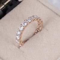 Bague de mariage style mode MSR-755 en or massif 10k 14k 18k avec diamant de laboratoire HPHT, bague de fiançailles, bague de mariage
