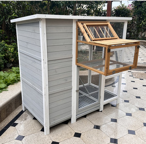 Gabbia per Piccioni in Legno Massiccio Spaziosa, Voliera da Esterno per Allevamento, Rete Ventilata, Porta Sicura, Design Antipioggia e Anti-Fuga per Piccioni - Product Image 1