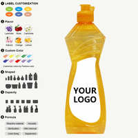 Détergent liquide jetable écologique OEM 500g parfum citron pour vaisselle et lessive – Haute qualité, élimination facile de l'huile