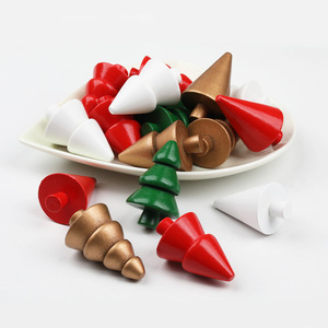 Adornos coloridos de madera para árbol de Navidad, mini decoraciones para niños, decoración navideña Xd0191 - Product Image 3