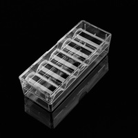 L'approvisionnement direct d'usine est grand, et le plateau de boîte de rangement transparent à 5 grilles peut contenir 100 morceaux de puces de 40x3.3mm