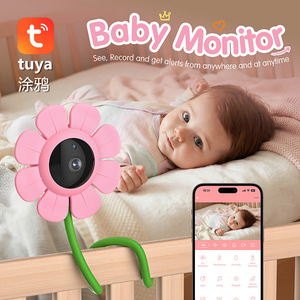 Monitor para bebés Tuya 4MP HD, inalámbrico, WiFi, audio bidireccional, intercomunicador remoto, detección de llanto, para habitación infantil - Product Image 3
