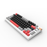 Teclado gaming programable con pantalla inteligente TFT del 75 %, RGB intercambiable en caliente, tres modos de conexión y USB-C