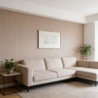 Panneaux acoustiques insonorisants en feutre PET blanc Lvji 48" x 24" NRC 0.8, design moderne, décoration murale pour salon et chambre, garantie 1 an