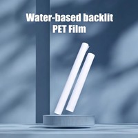 Film PET rétroéclairé à base d'eau avec surface mate, écologique, résistant aux UV et à l'eau, pour affichages en caissons lumineux