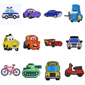 Breloques en PVC pour sabots, boucles décoratives pour chaussures, accessoires de chaussures : véhicules, feux de circulation, avion, bateau, vélo, voitures, autobus scolaires, pour enfants - Product Image 5