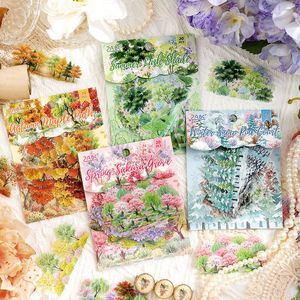 20 autocollants par paquet, série Quatre saisons de la forêt, autocollants imperméables pour agenda, fournitures pour agenda - Product Image 1