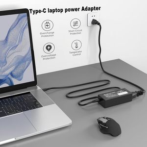 GKLSPL 65W USB-C เครื่องชาร์จแล็ปท็อปและอะแดปเตอร์แปลงไฟ-ใช้งานร่วมกับโครมบุ๊กสำหรับสำหรับสำหรับสำหรับ - Product Image 6
