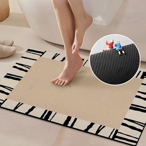 Tapis de bain en terre de diatomée Jincang, style moderne minimaliste Wabi Sabi, antidérapant et absorbant pour salle de bain - Product Image 3