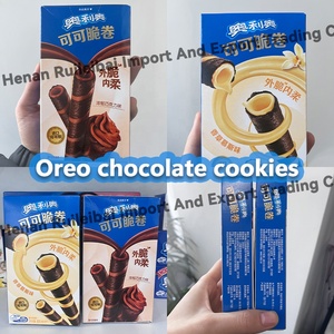 Nhà Máy giá bán buôn Oreo mới đến Oreo Cookie bánh quy Matcha vani dâu sô cô la Wafer cuộn 50g - Product Image 6