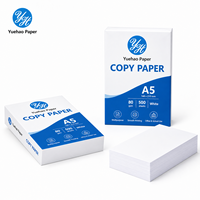 Papier pour imprimante, papier copie 80 g/m², papier copie pour bureau - Blanc A5 80 g/m² 148x210 mm, 500 feuilles/rame, 16 rames/carton