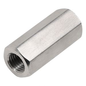 Écrou de raccord hexagonal en acier inoxydable 304 M2-M24, écrous d'extension longs, connecteur de tige filetée épaissie pour applications structurelles, de santé et minières - Product Image 3