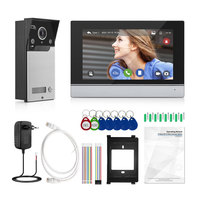 Sistema de Intercomunicación con Videoportero Inteligente WiFi Tuya, Pantalla Táctil IPS de 7 Pulgadas, Kit de Videoportero para Apartamento PST-IP-MSA1K