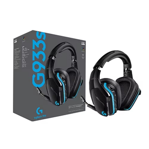 Casque de jeu sans fil Logitech G933S d'origine avec éclairage RGB LIGHTSYNC, son surround DTS, double mode sans fil, casque supra-auriculaire - Product Image 1