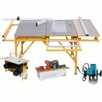Meilleure Vente : Mini Scie à Table Verticale à Double Lame avec Plateau Coulissant – Machine de Découpe du Bois Haute Efficacité