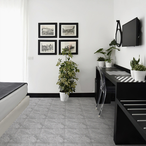 Bền 11.8inch grey đá cẩm thạch <span class=keywords><strong>PVC</strong></span> PP sàn Sheets đối với cung cấp bán buôn OEM tùy biến Peel và Stick gạch lát sàn - Product Image 4