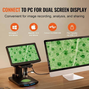 1300x Magnificationกล้องอิเล็กทรอนิกส์เครื่องบันทึกวิดีโอดิจิตอลกล้องจุลทรรศน์ LCD 10 พร้อมการ์ด Tf 64 GB และแบตเตอรี่แบบชาร์จไฟได้ - Product Image 6