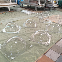 Puits de puits de lumière dôme en polycarbonate PC rond résistant à la chaleur pour la ventilation du toit du bureau