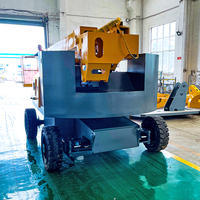 Plateforme élévatrice articulée à batterie/diesel avec remorque mobile hydraulique, capacité de levage de 230 kg, portée de 8 à 20 m