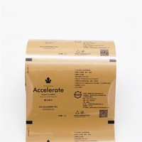 Film en rouleau imprimé sur mesure pour emballage de café, film d'emballage alimentaire en aluminium/sachet plastique laminé pour emballage de snacks