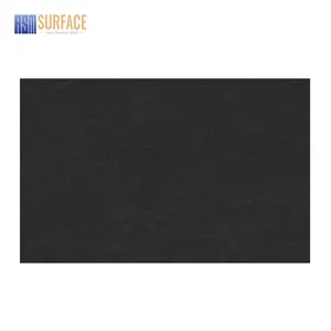 Losa grande de piedra sinterizada negra de 6 mm para decoración de pared y suelo de Villa de lujo panel de cerámica 120x270cm