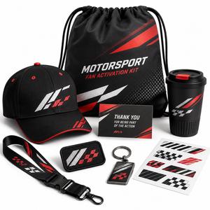 Kit de Activación para Fanáticos del Deporte de Motor Personalizado, Paquete de Artículos Promocionales OEM ODM con Gorra, Parche y Taza - Product Image 1