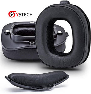 SYYTECH-almohadillas para los oídos de alta calidad, repuesto de espuma para los oídos, cojín de proteína para la piel, para auriculares <span class=keywords><strong>Logitech</strong></span> <span class=keywords><strong>ASTRO</strong></span> <span class=keywords><strong>A40</strong></span> A50 - Product Image 1