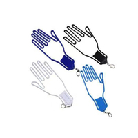 Support de rangement pour clubs de golf personnalisé noir avec composants en plastique et en métal, porte-gants de golf