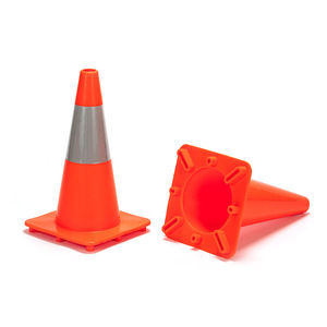 Khả năng hiển thị cao PVC an toàn Cone phản quang sọc thiết kế cho bền xây dựng Khu An toàn Đường Bộ rào cản giao thông cảnh báo - Product Image 3