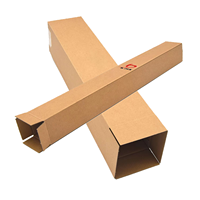 Boîtes d'expédition industrielles personnalisées, longues, en carton ondulé, pour tapis, tapis de sol, emballage, papier mat unique avec laminage UV