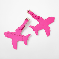 Étiquette à bagages en cuir PU personnalisée, étiquettes de voyage en cuir PU pour avion, étiquettes de valise pour cadeaux promotionnels et professionnels