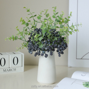 <span class=keywords><strong>Baies</strong></span> d'eucalyptus artificielles en mousse en gros pour décorations de mariage et ornements de maison - Product Image 5
